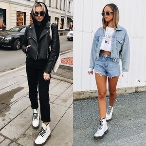 Dr Martens White Boots